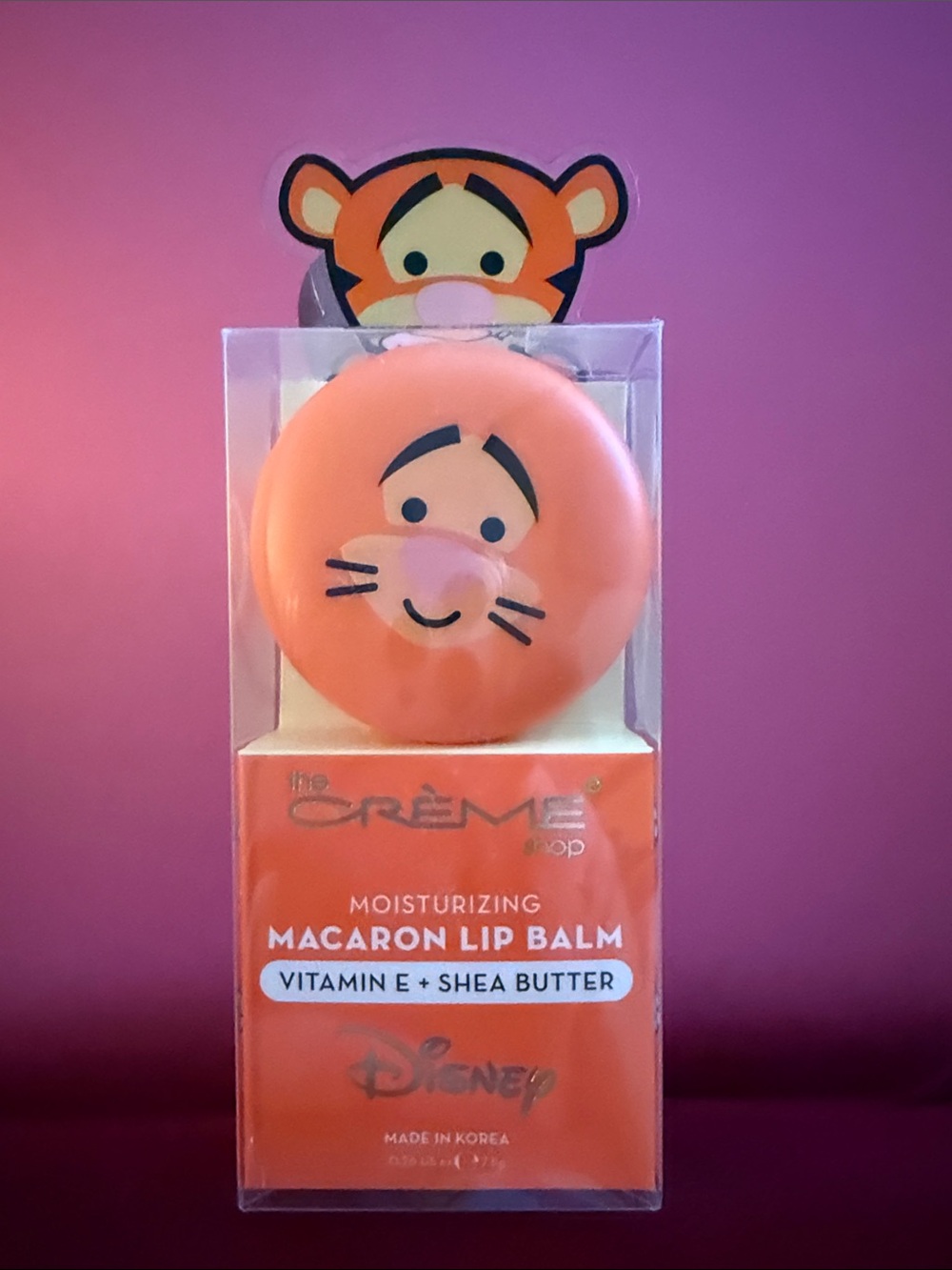 Disney Tigger Macaron Moisturizing Lip Balm - Peach Orange